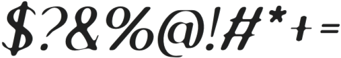 ImpanaBlur-Italic otf (400) Font OTHER CHARS