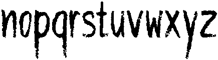 Imperfect otf (400) Font LOWERCASE