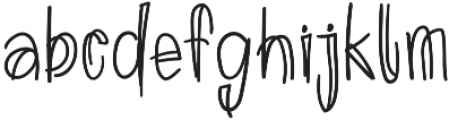 ImperfectFont Regular otf (400) Font LOWERCASE