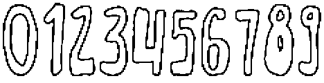 Imperfecto Outline otf (400) Font OTHER CHARS
