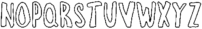 Imperfecto Outline otf (400) Font UPPERCASE
