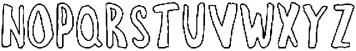 Imperfecto Outline otf (400) Font LOWERCASE