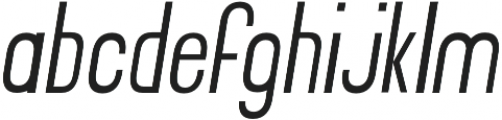 Impulse Light Italic otf (300) Font LOWERCASE