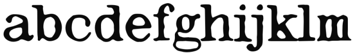 Imperial Grunge Regular Font LOWERCASE