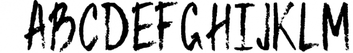 Imperfect - Hand Scribed Textured Latin Font Font UPPERCASE