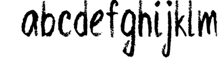 Imperfect - Hand Scribed Textured Latin Font Font LOWERCASE
