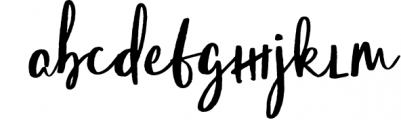 Imperfectly Script 1 Font LOWERCASE