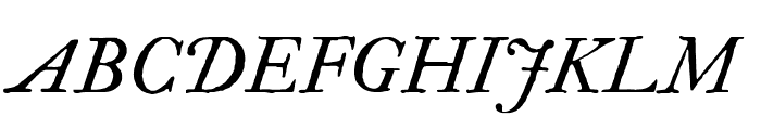 IM FELL Great Primer Italic Font UPPERCASE