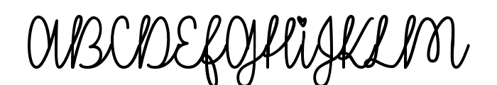 IMissYourKiss Font UPPERCASE