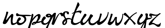 I'm fashionista!_DEMO-version Font LOWERCASE