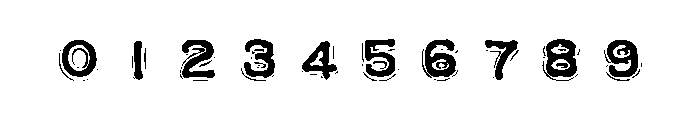 Impact Label SWL Reversed Font OTHER CHARS