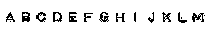 Impact Label SWL Reversed Font UPPERCASE