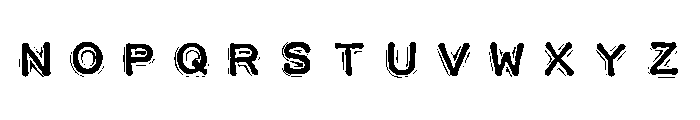 Impact Label SWL Reversed Font UPPERCASE