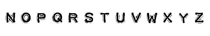 Impact Label SWL Reversed Font LOWERCASE