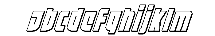 Impact Wrench 3D Italic FONT