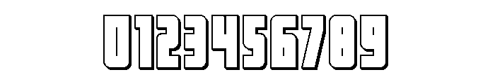 Impact Wrench 3D Font OTHER CHARS