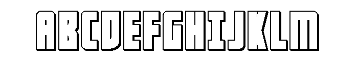 Impact Wrench 3D Font UPPERCASE
