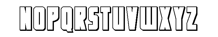 Impact Wrench 3D Font UPPERCASE