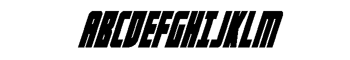 Impact Wrench Condensed Italic Font UPPERCASE