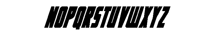 Impact Wrench Condensed Italic Font UPPERCASE