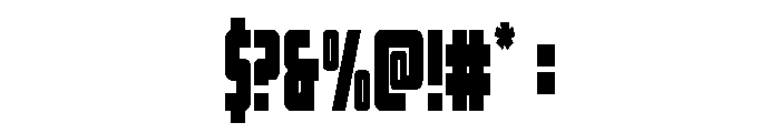 Impact Wrench Condensed Font OTHER CHARS