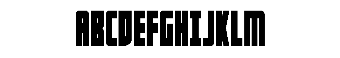 Impact Wrench Condensed Font UPPERCASE