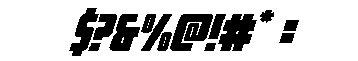Impact Wrench Expanded Italic Font OTHER CHARS