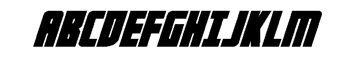 Impact Wrench Expanded Italic Font UPPERCASE