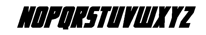 Impact Wrench Expanded Italic Font UPPERCASE