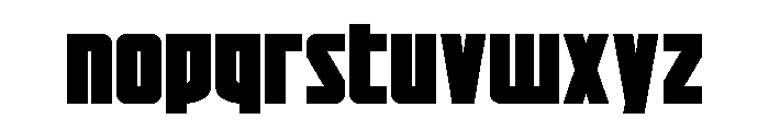 Impact Wrench Expanded Font LOWERCASE