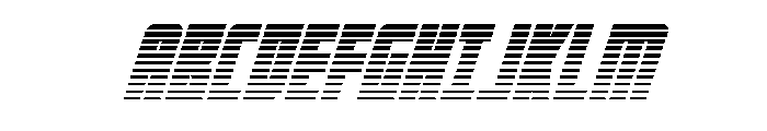 Impact Wrench Gradient 2 Ital Font UPPERCASE