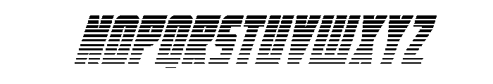 Impact Wrench Gradient 2 Ital Font UPPERCASE