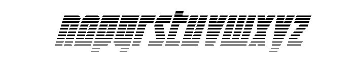 Impact Wrench Gradient 2 Ital Font LOWERCASE