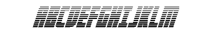 Impact Wrench Gradient Italic Font UPPERCASE