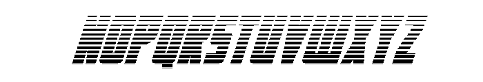 Impact Wrench Gradient Italic Font UPPERCASE