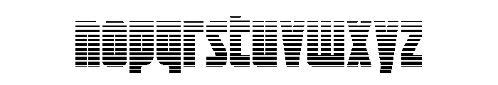 Impact Wrench Gradient Font LOWERCASE