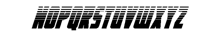 Impact Wrench Halftone Italic Font UPPERCASE