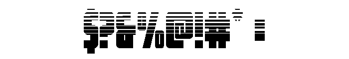 Impact Wrench Halftone Font OTHER CHARS