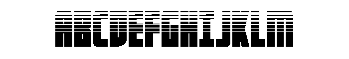 Impact Wrench Halftone Font UPPERCASE