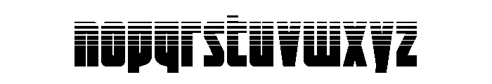 Impact Wrench Halftone Font LOWERCASE
