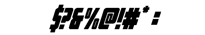 Impact Wrench Italic Font OTHER CHARS