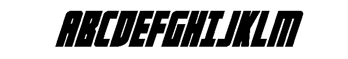 Impact Wrench Italic Font UPPERCASE