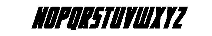 Impact Wrench Italic Font UPPERCASE