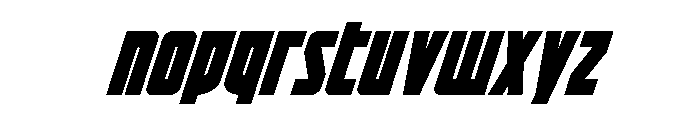 Impact Wrench Italic Font LOWERCASE