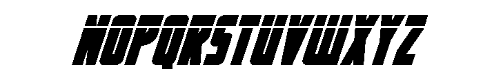 Impact Wrench Laser Italic Font UPPERCASE