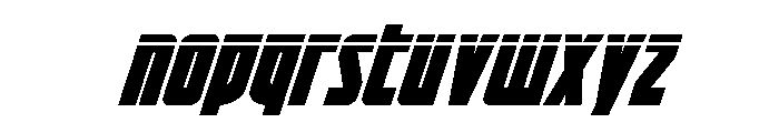 Impact Wrench Laser Italic Font LOWERCASE