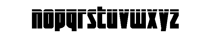 Impact Wrench Laser Font LOWERCASE