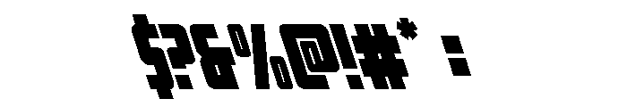 Impact Wrench Leftalic Font OTHER CHARS