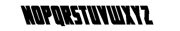 Impact Wrench Leftalic Font UPPERCASE