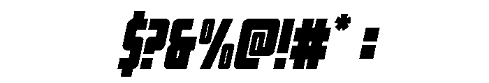 Impact Wrench Semi-Italic Font OTHER CHARS